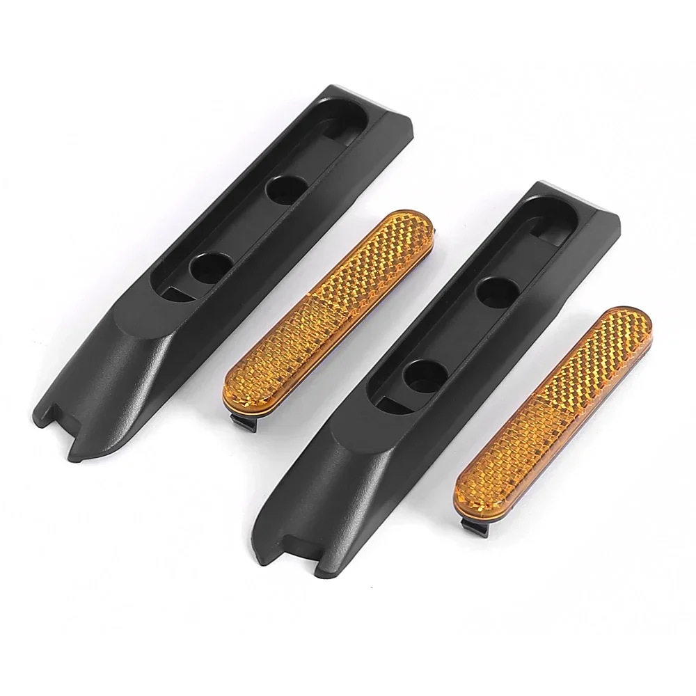 适用9号电动滑板车GT1/GT2前轮反射器反光条侧面装饰盖反光块配件