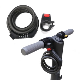 适用小米9号滑板车1S Pro M365防盗链条锁F20 F30 F25 F40密码锁