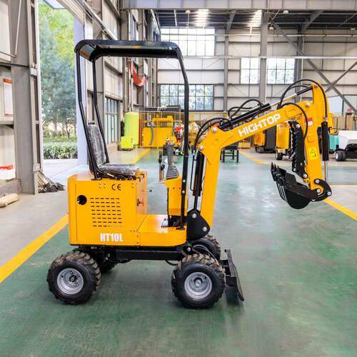 出口美国小型挖掘机Smallwheeledexcavator家用迷你轮式挖掘机