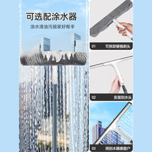 擦玻璃神器家用加长刮擦窗户器双面刮刀清洁工具清洗刮水器伸缩杆
