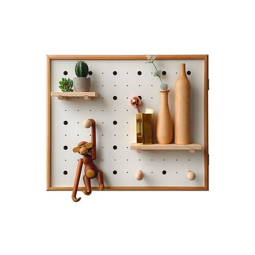 榉木白色电表箱遮挡箱北欧创意配电箱洞洞板配电箱可定制装饰画