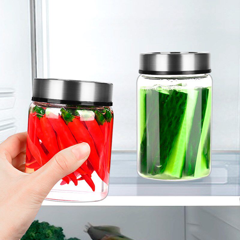 德国食品级玻璃咸菜罐腌菜罐泡菜罐厨房家用冰箱冷藏腌制小储物瓶