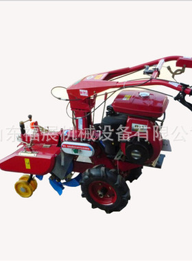 186柴油开沟培土机 电启动手扶式旋耕除草机 大葱种植开沟培土机