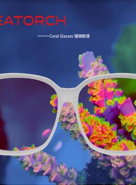 施特驰防蓝光眼镜滤镜珊瑚观察镜黄色CG系列珊瑚眼镜/CG-