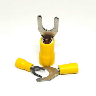 sv叉型预绝缘1.25 3冷压线鼻子接线端子u型Y形端头铜鼻子线耳压线