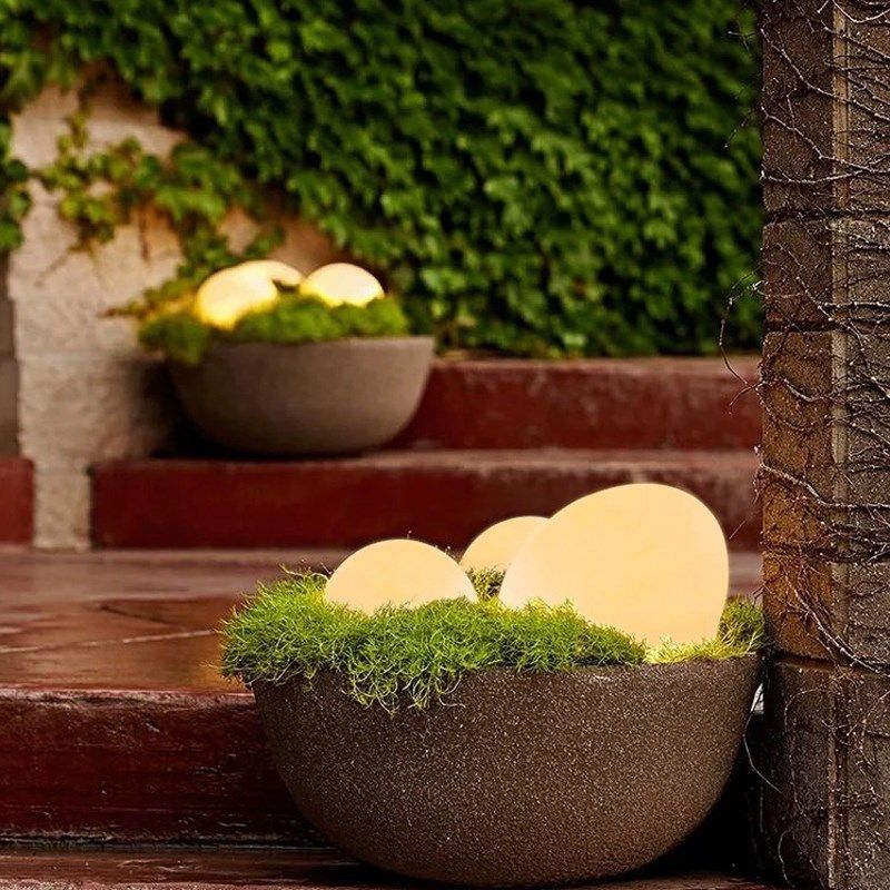 户外鹅卵石灯太阳能庭院防水草坪灯发光石头灯别墅造景花园景观灯,家装灯饰光源,草坪灯,淘宝优惠券,粉丝福利购,淘宝优惠卷