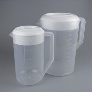 奶盖壶量升杯带有刻度的塑料桶5000毫升计量器大容积测剂量杯带盖