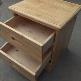 佳妍家居柏木家具纯柏木床头柜原木全实木床头柜灯柜整装发货