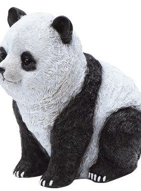 户外仿真熊猫雕塑摆件庭院装饰花园别墅院子动物园林景观公园草坪