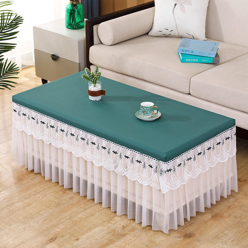 新款防水防油免洗茶几罩套四季通用防滑客厅餐桌布全包蕾丝防尘布,居家布艺,茶几垫,淘宝优惠券,粉丝福利购,淘宝优惠卷