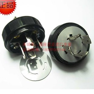 隆光LK6420旋转防脱锁紧四脚引挂式三相四线20A插头LKEW台湾进口