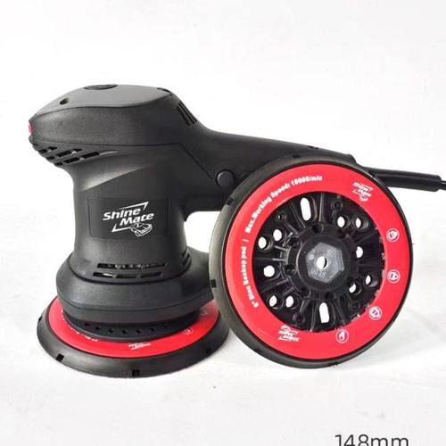 炫美6寸电动砂纸机托盘干磨机配件17孔背绒底座倒刺钩磨盘垫磨盘