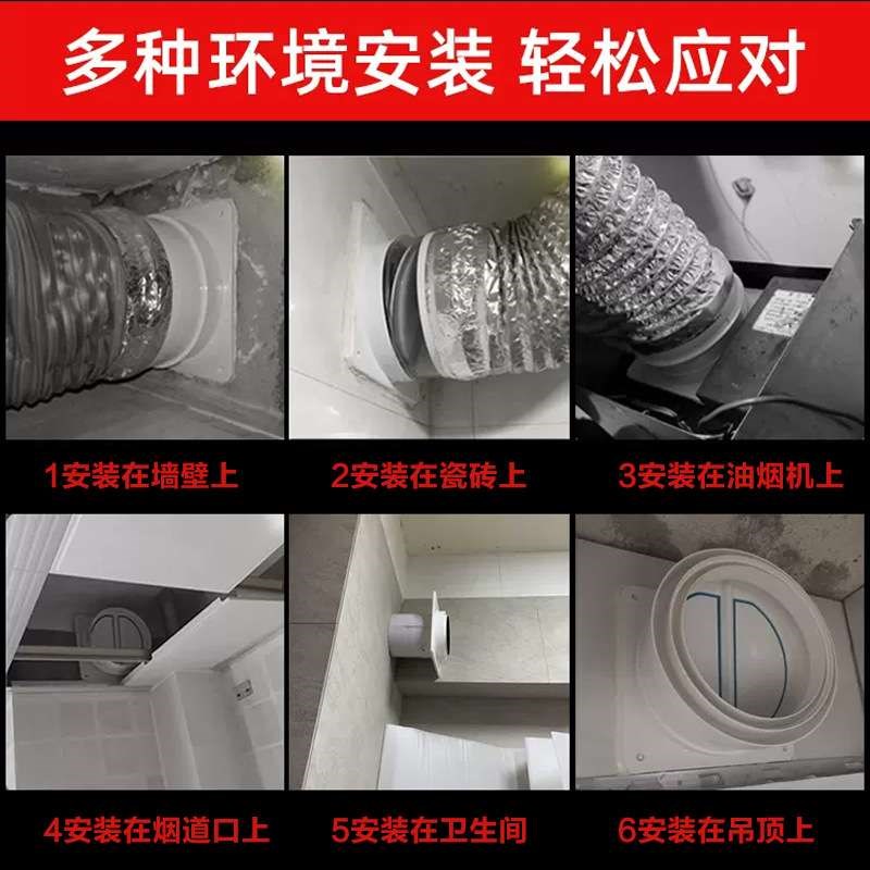 烟道封堵盖板抽油烟机排烟管孔堵B盖燃气热水器遮丑罩装饰盖玻璃