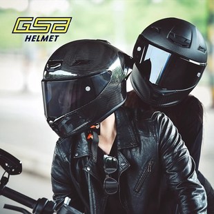 GSB摩托车头盔RC5碳纤维全覆式机车男女摩旅头盔骑行赛道全盔四季