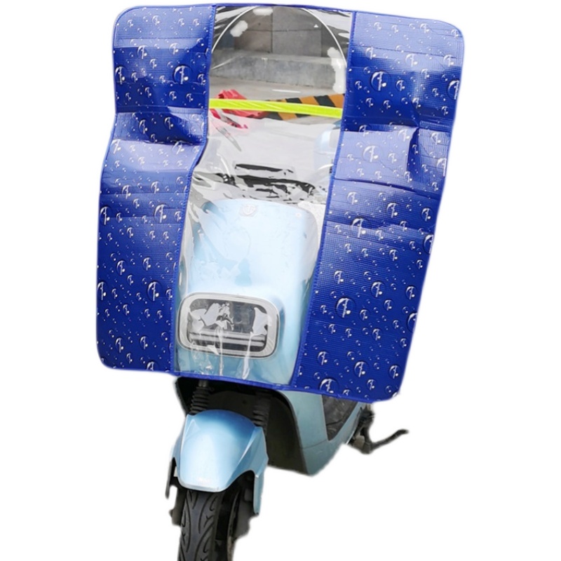 电动车挡风罩电瓶摩托车挡风板夏季加厚挡雨板高清透明防雨防风罩