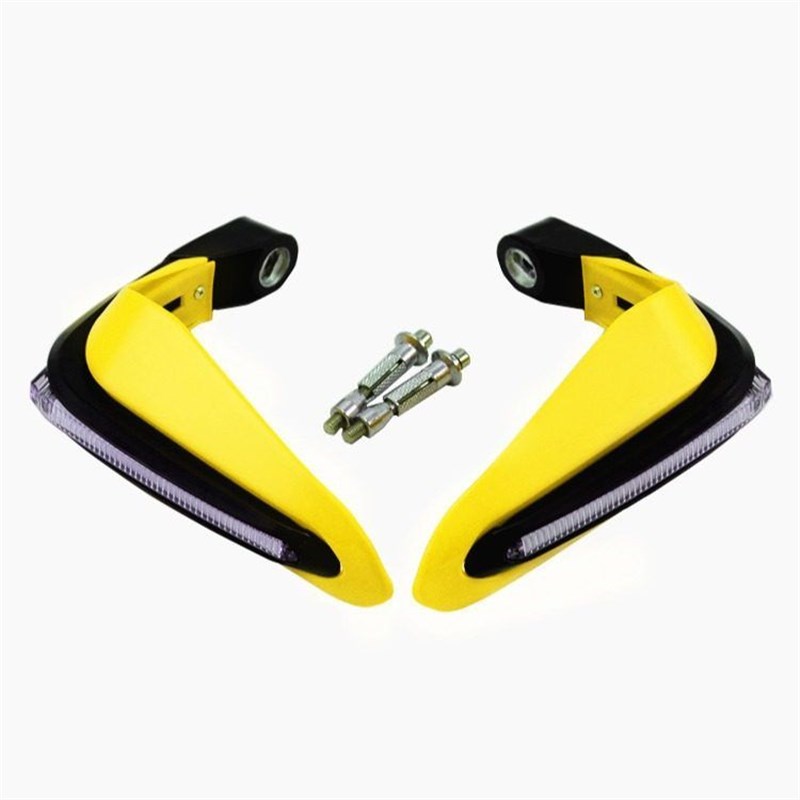 摩托车改装带灯护手挡风护手转向灯防风罩大排量通用改装牛角护手