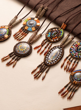 跨境复古波希米亚长款项链