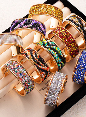 欧美风彩色米珠手镯45