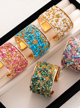 欧美风碎石镶钻手镯11