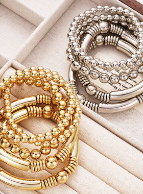 简约轻奢欧美风女士手环套装