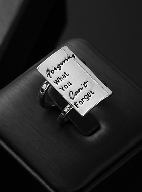 欧美风个性字母戒指40