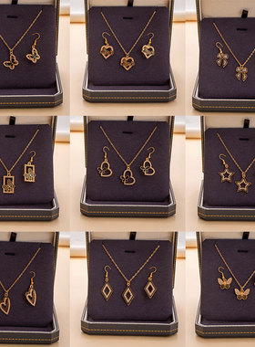 韩版爱心蝴蝶满钻饰品套装