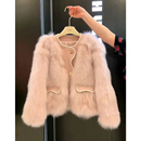 小香风仿皮草外套女 设计感高级超好看皮毛一体上衣法式 冬季 新款