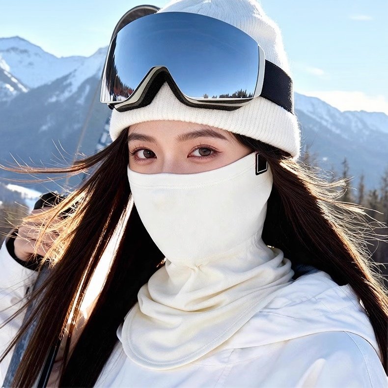 美丽诺羊毛滑雪面罩男女士