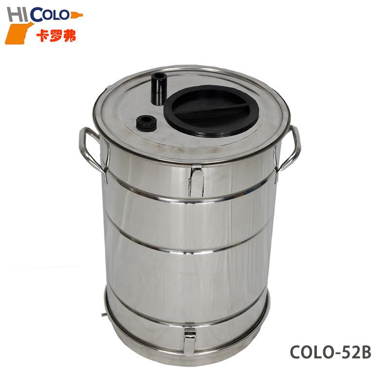 静电粉末喷涂供粉桶不锈钢圆形流化桶分体式可拆卸易清理硫化桶