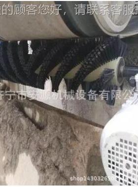 带1宽000水泥厂AY-1000电动滚电刷扫清器 动滚刷式皮带清扫器 清