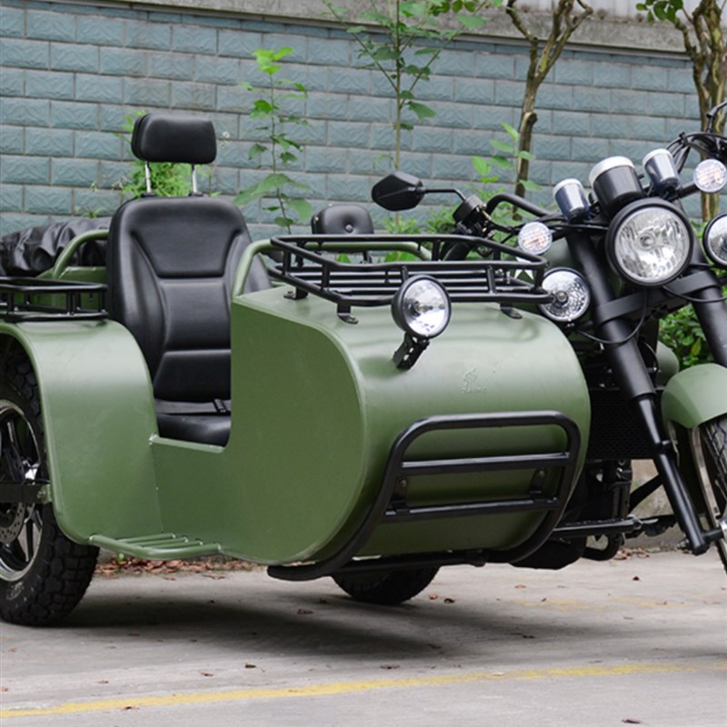 覆古边三轮摩托车300水冷挎斗偏三轮侧三轮侉子摩托车电喷/可上牌