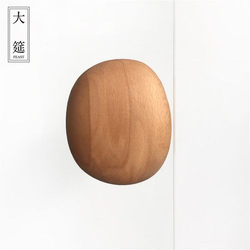 木拉手门把手单孔玻璃简约北欧创意柜手柄拉手实木门圆设计感黑色