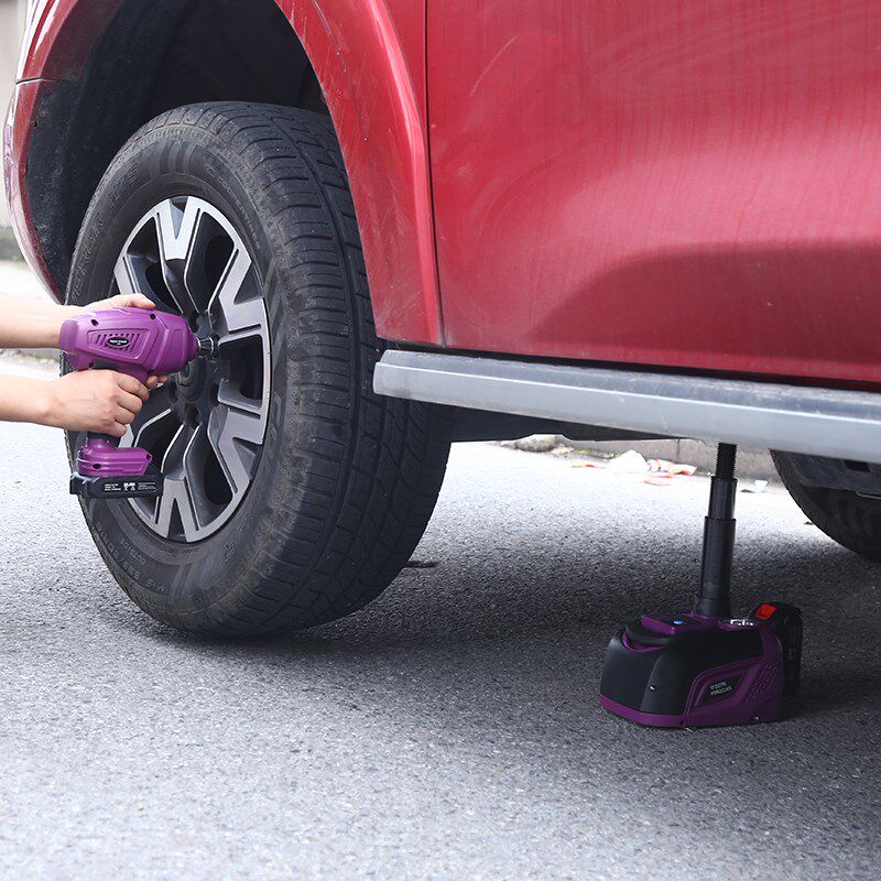 无线锂电遥控电动液压千斤顶小汽车用车载电动扳手越Z野换胎工具