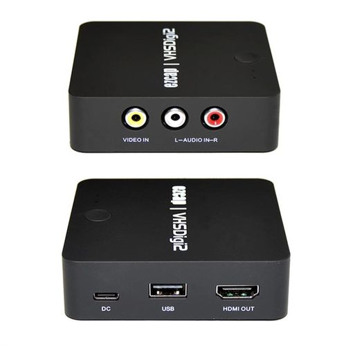 高清AV视频采集卡CVBS模拟视频录制盒老式磁带录像机摄像机机顶盒