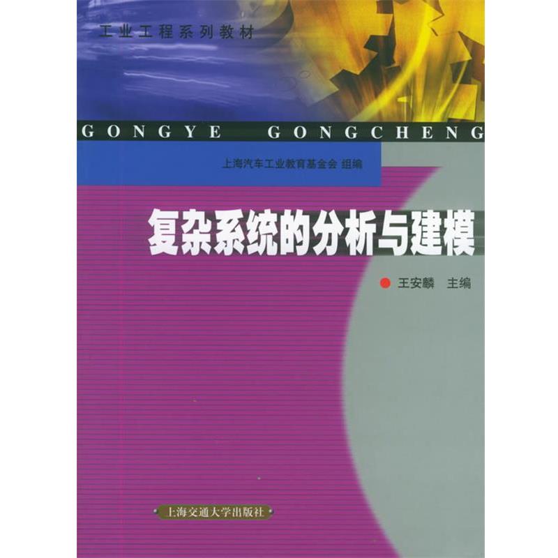 【正版书籍】 复杂系统的分析与建模—工业工程系列教材 王安麟 等著 上海交通大学出版社