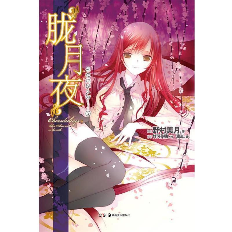 【正版书籍】 光在地球之时4 胧月夜 野村美月　著,(日)竹冈美穗　绘,雅岚　译 湖南美术出版社