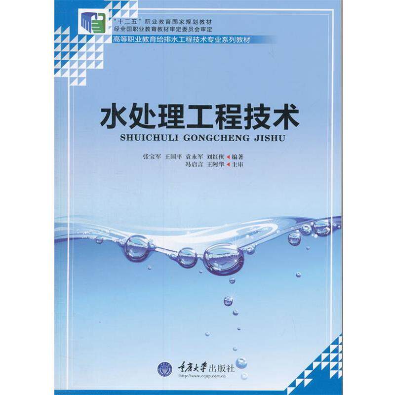 【正版书籍】 水处理工程技术 张宝军 重庆大学出版社