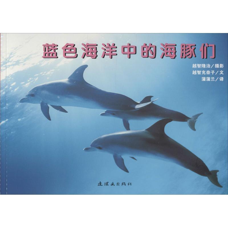 【正版书籍】 蓝色海洋中的海豚们 越智隆治　摄影,越智充奈子　文,蒲蒲兰　译 连环画出版社