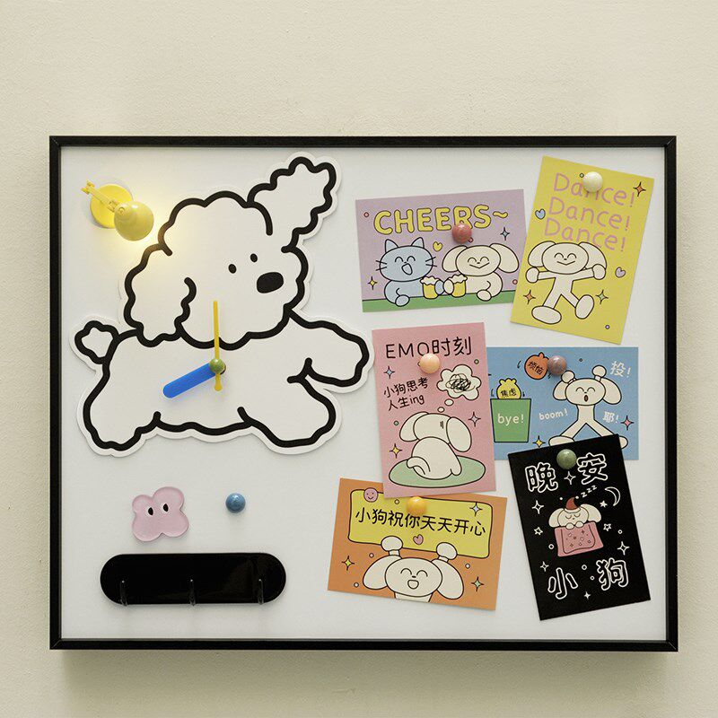 轻奢磁吸电表箱遮挡画客厅装饰带钟表免打孔电表箱装饰画2025新款