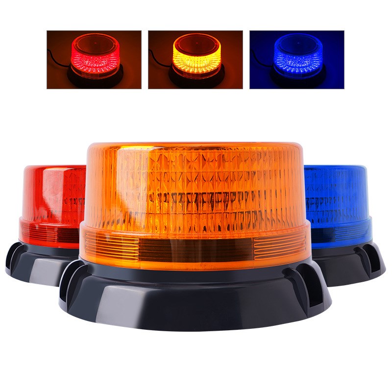 超高亮led爆闪灯汽车工程车拖车校车灯警示开道强磁吸顶灯12V24V