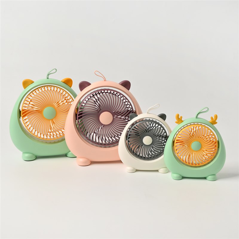 小号/大号 USB卡通造型 学生桌面立式电风扇 办公室家用 可调风速