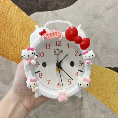 儿童可爱闹钟学生起床叫醒神器网红卡通卧室台钟创意桌面摆台时钟