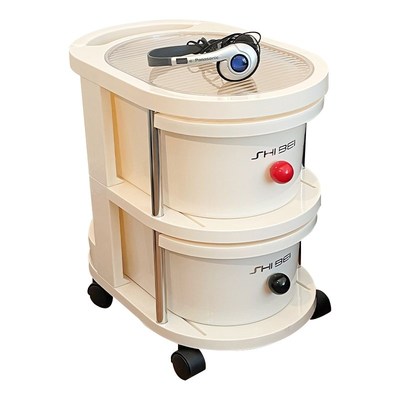 奶油风推车置物架卧室床头可移动桌下落地收纳架零食小推车储物架