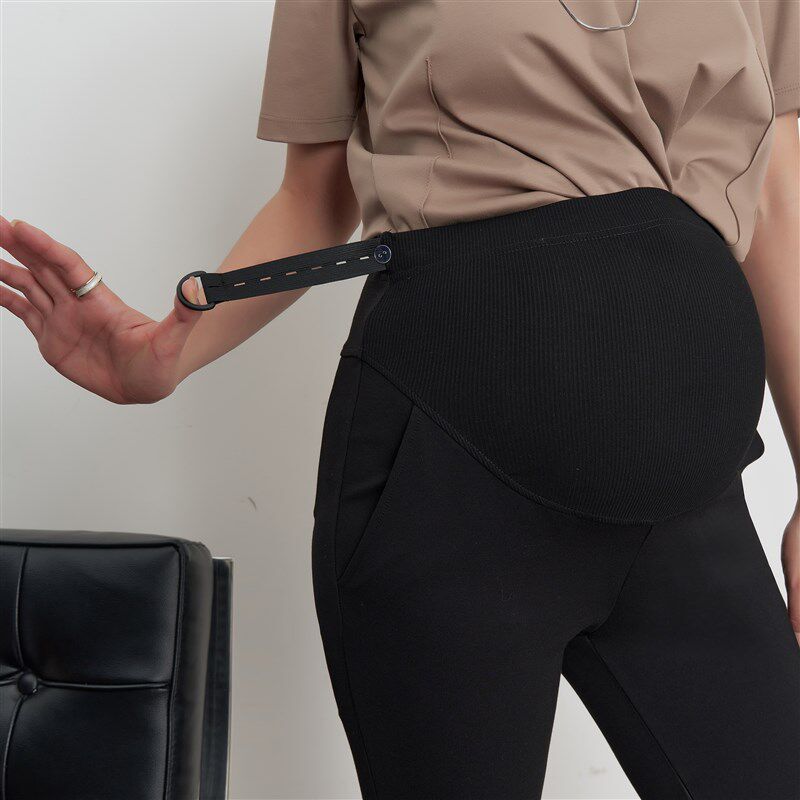 BELLYWEAR孕妇裤2024新款秋季外穿百搭通勤立体修身显瘦9分喇叭裤