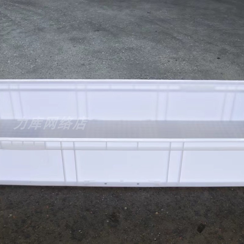 灰色物流箱子周转箱养鱼养龟盒大号塑料胶箱胶框中转41016