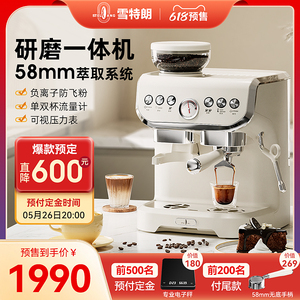 Stelang/雪特朗AC-517E咖啡机 意式全半自动家用小型奶泡研磨一体