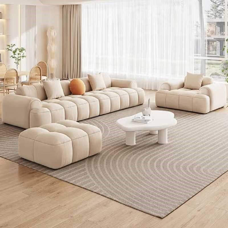 奶油风布艺沙发客厅现代简约中小户型日式北欧网红泡芙沙发,电子/电工,接线端子,淘宝优惠券,粉丝福利购,淘宝优惠卷