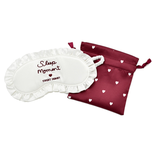 甜美爱心花边睡眠眼罩  遮光眼罩 厚绒内里休息眼罩 送小袋子