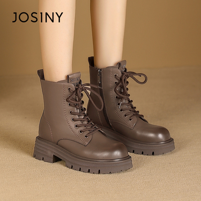 卓诗尼时尚新款秋冬保暖马丁靴