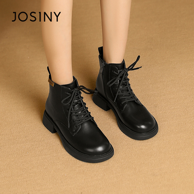 卓诗尼英伦风秋冬单靴